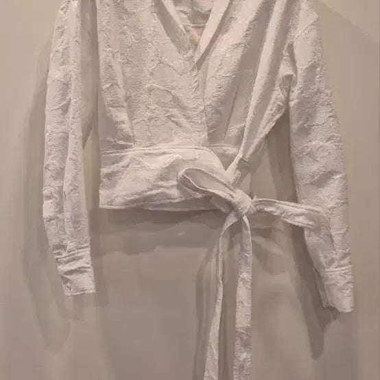 [BUNJANG] IRO Jacquard White Wrap Jacket / 이로  36  쟈가드  화이트 랩자켓  새상품