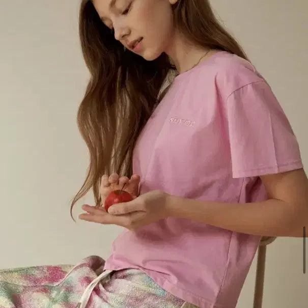 [SOLD OUT] 시눈 sinoon breeze 반팔 티셔츠 핑크 FREE