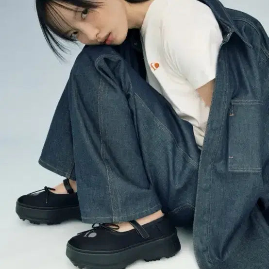 [BUNJANG] FLCT Karina Mary Jane Platform Shoes / flct 블랙 메리제인 통굽 슈즈 36사이즈 카리나착용