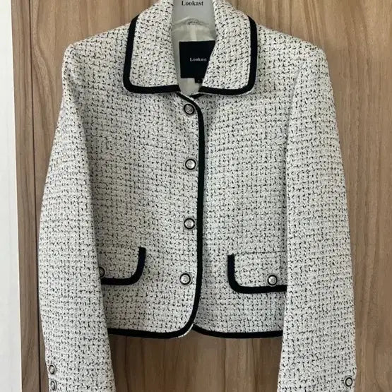 [BUNJANG] Lookast Tweed Jacket / Lookast 룩캐스트 카라 트위드자켓 s 새제품급 가디건드림