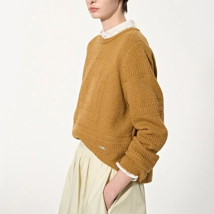 [BUNJANG] O2ND 25FW Eyelet Knit 90 / O2ND 오즈세컨 25fw 아일렛 니트 90