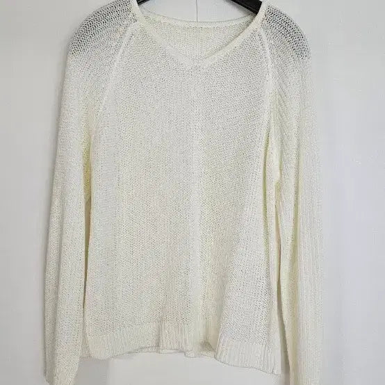 [BUNJANG] See-Through Knit Top Set / 시스루 긴팔 니트 블랙/베이지/아이보리 3종세트