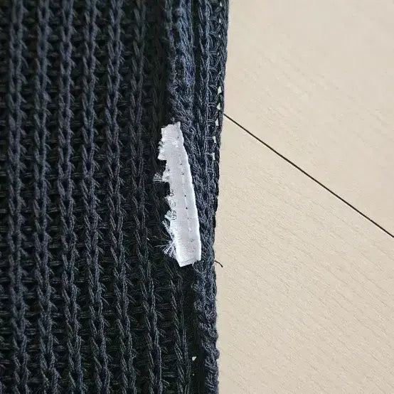 [BUNJANG] See-Through Knit Top Set / 시스루 긴팔 니트 블랙/베이지/아이보리 3종세트