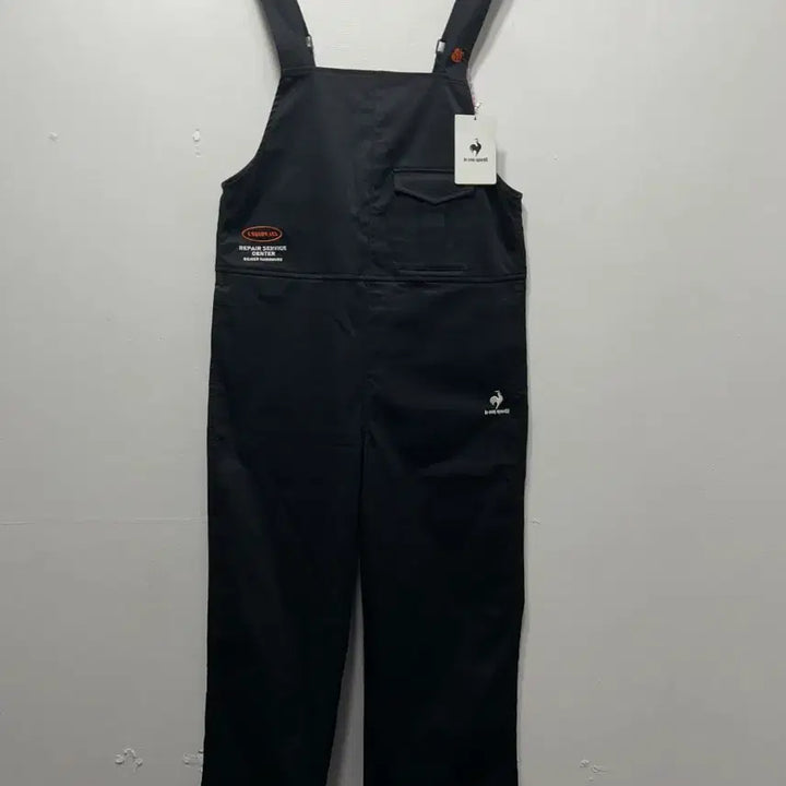 [BUNJANG] Le Coq Sportif Black Overall M / 르꼬끄 블랙 오버롤 새상품 M