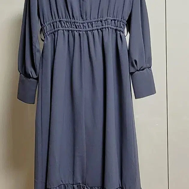 [BUNJANG] Modern Gray Chiffon Dress / 모던한 그레이 쉬폰 원피스 S 사이즈