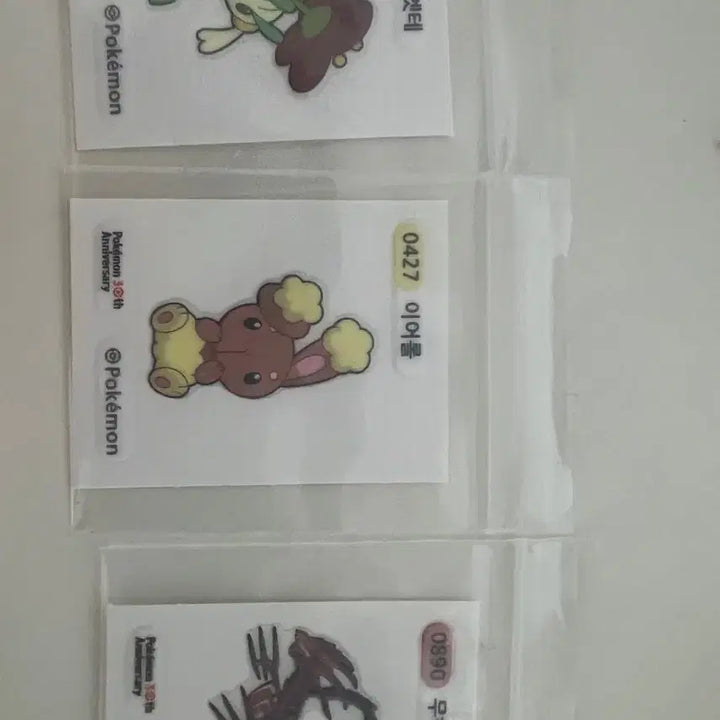 [BUNJANG] Pokemon 30th Anniversary Tteokbokki Stickers Bundle Set / 일괄,개별 둘다 가능)포켓몬 30주년 5종 띠부씰 팔아요