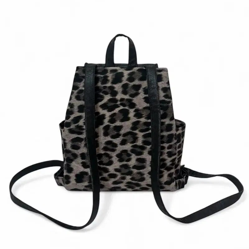 [BUNJANG] Leopard Print Backpack / 레오파드 백팩