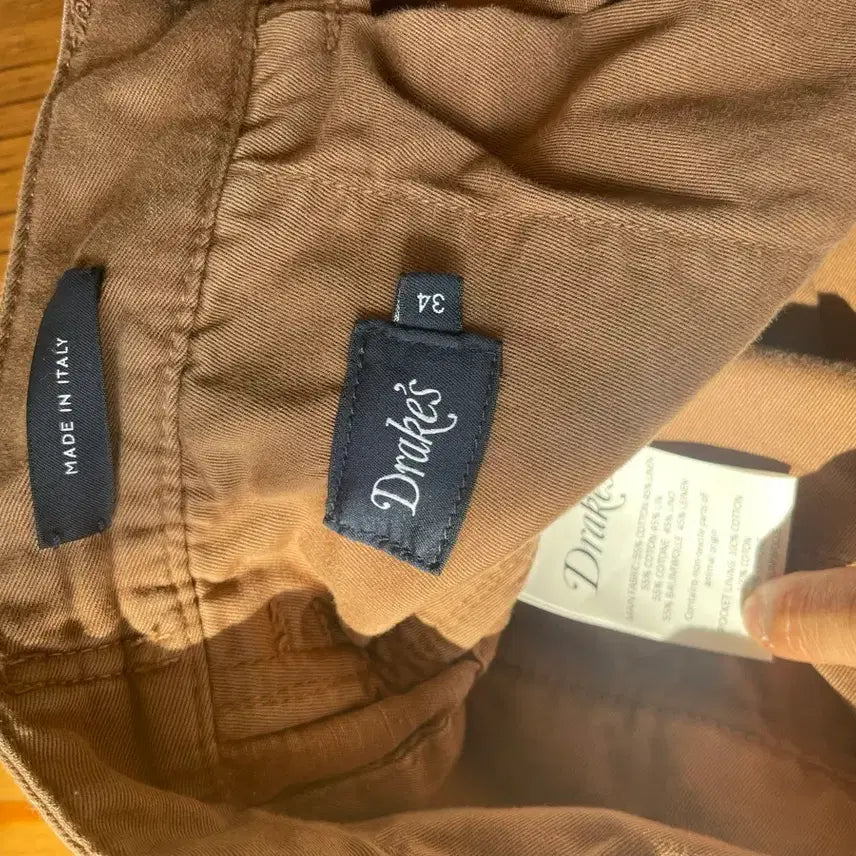 [SOLD OUT] 드레익스 브라운 린넨 트라우져 34