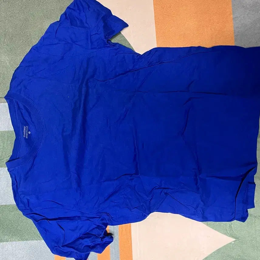 [BUNJANG] Musinsa Blue Solid T-shirt / 무신사 반팔티