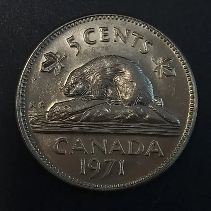 [BUNJANG] 1971 Canadian 5 Cent Coin / 1971년 캐나다 5센트 동전 w432