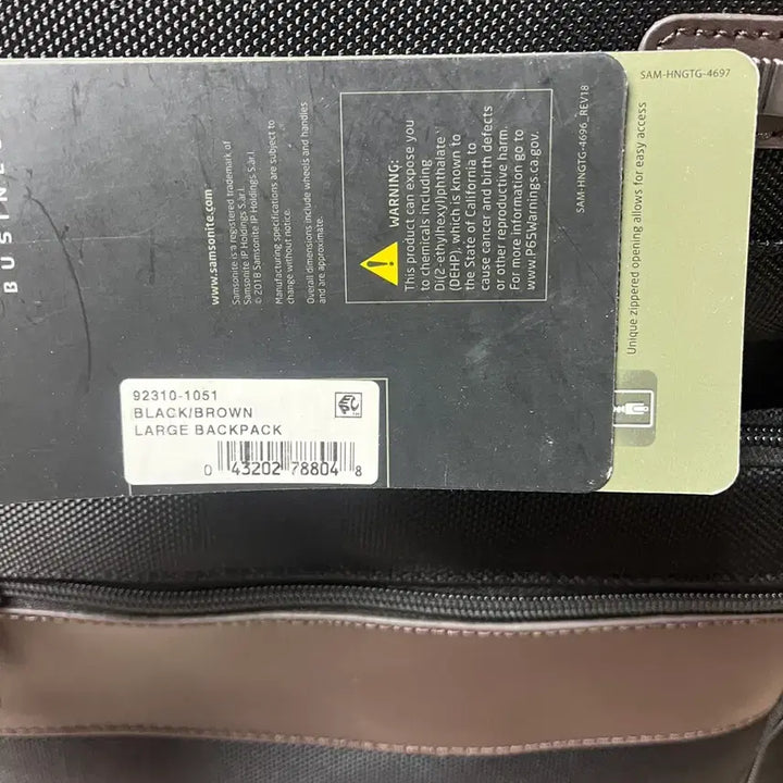 [SOLD OUT] 샘소나이트 콤비 백팩 블랙 새상품