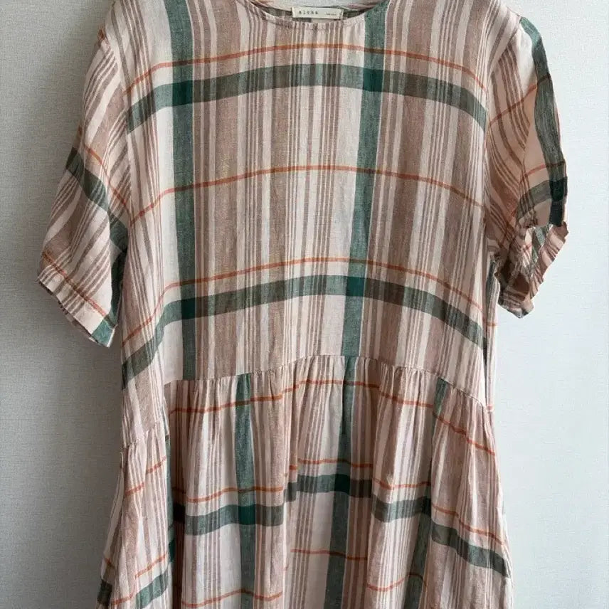 [BUNJANG] ALOHA Check Long Dress / ALOHA 체크 롱 원피스