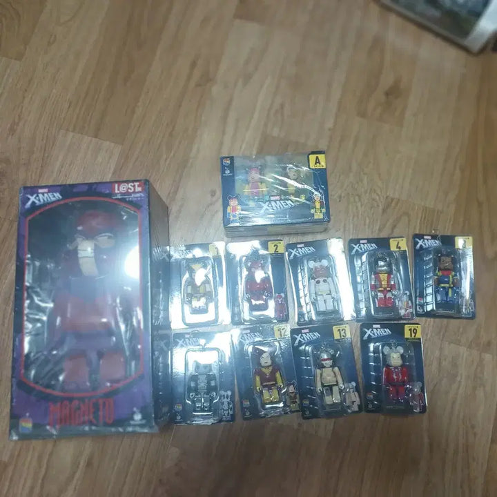 [BUNJANG] Happy Kuji Bearbrick Magneto Bundle Set / 베어브릭 제일복권 라스트원 (매그니토) 100%(9개.a상) 일괄 판매
