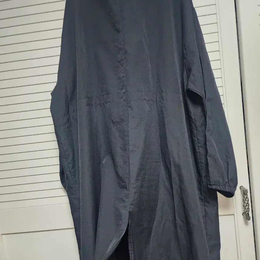 [BUNJANG] Black Long Shirt Jacket / 블랙 롱 셔츠형 자켓 스타일