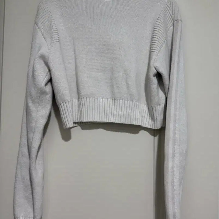 [BUNJANG] Adidas Half Zip Crop Knit Sweater / 클럽 아디다스 하프 집업 크롭 니트