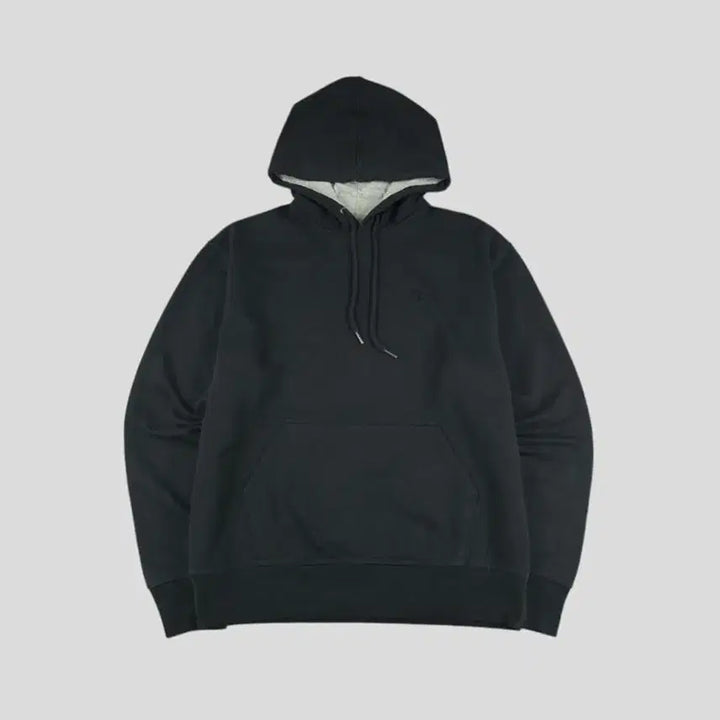 [SOLD OUT] 챔피온 블랙 톤톤 로고 기모 코튼 후드 티셔츠 XL