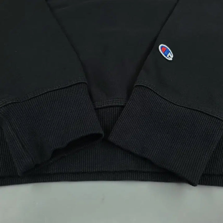 [SOLD OUT] 챔피온 블랙 톤톤 로고 기모 코튼 후드 티셔츠 XL