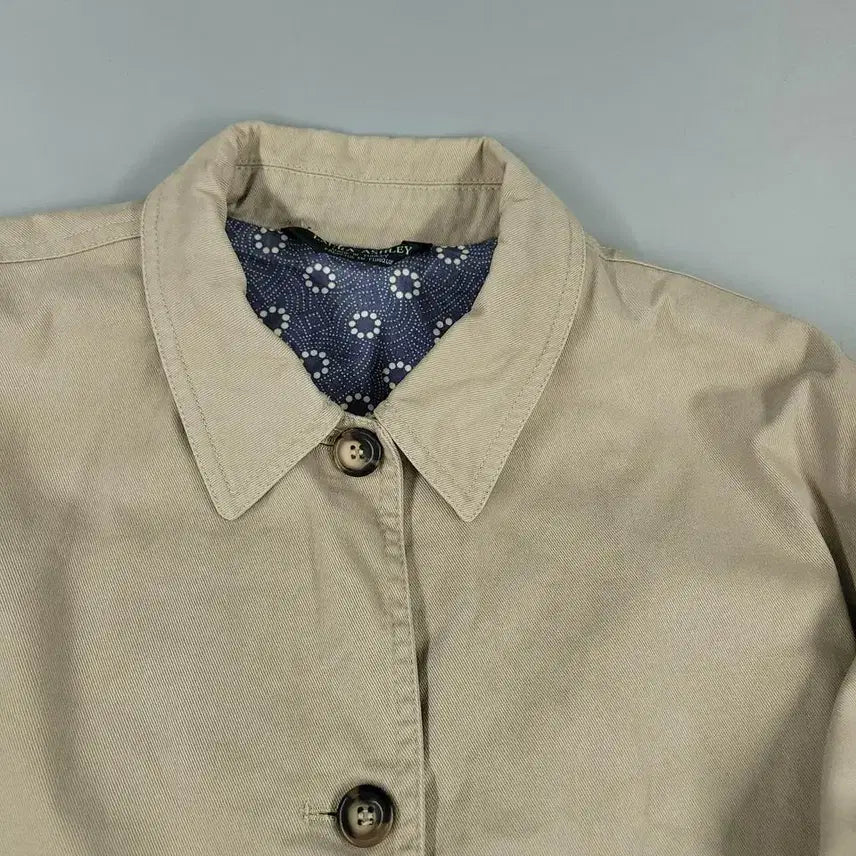 [SOLD OUT] LAURA ASHLEY 로라애슐리 JP 베이지 카라넥 캔버스 코튼 워크자