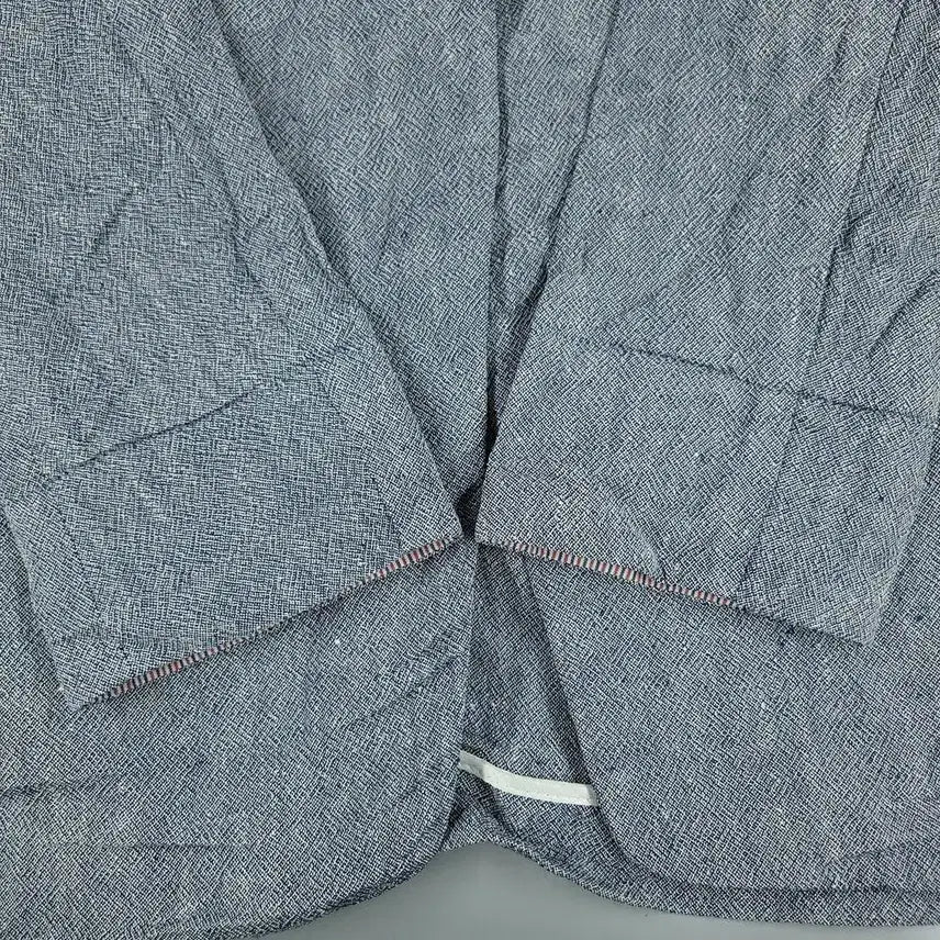 [BUNJANG] Tommy Hilfiger Linen Blend Single Blazer / 타미힐피거 블루 그레이 화이트 배색 보카시 원버튼 린넨블렌드 싱글 블레이