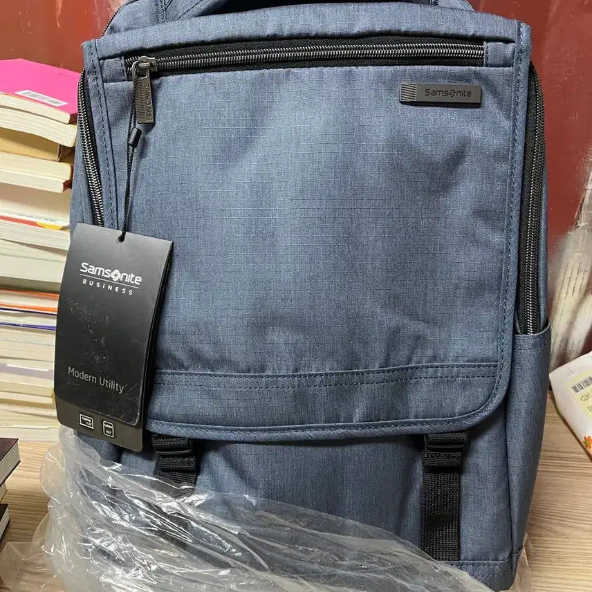 [BUNJANG] Samsonite Modern Utility Backpack Navy / 샘소나이트 모던 유틸리티 백팩 네이비