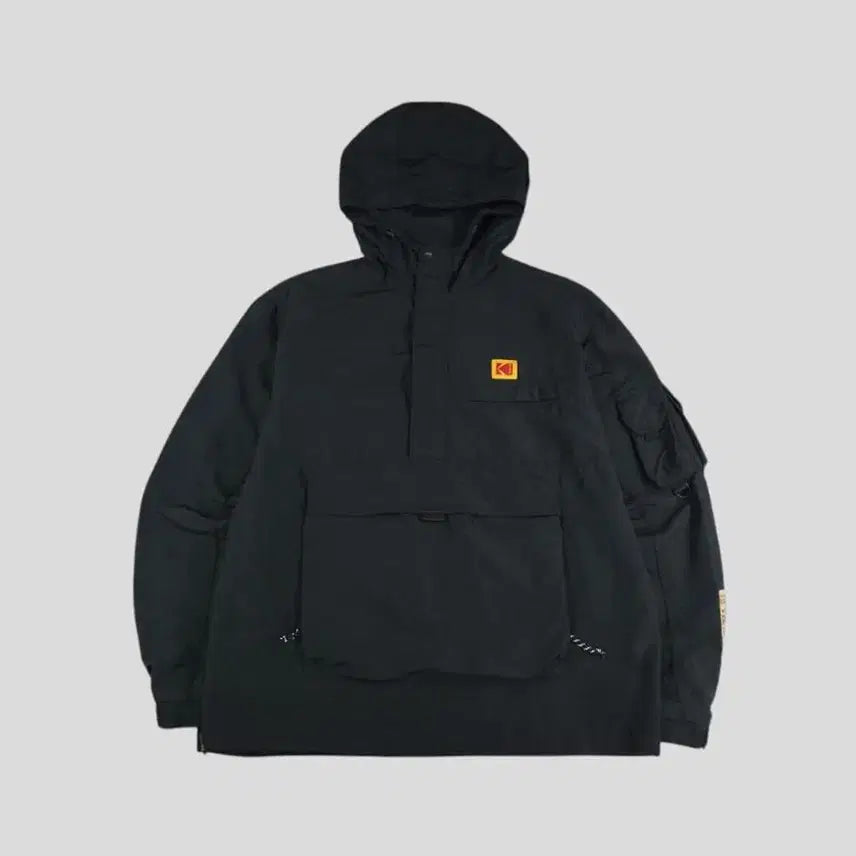 [SOLD OUT] 코닥 블랙 체스트로고 체스트포켓 캥거루포켓 암포켓 반집업 하프집업 히든지