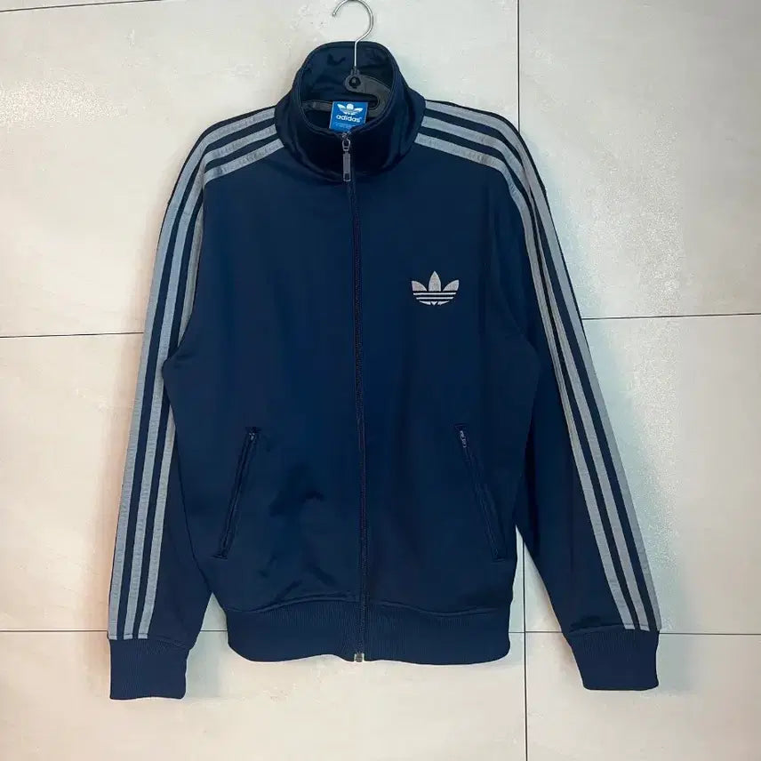 [BUNJANG] Adidas Firebird Navy/Gray Track Jacket / [해외/S] 아디다스 구파이어버드 대장 져지 네이비/그레이 라인