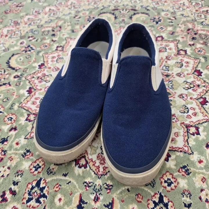 [BUNJANG] Sebago Jack Surf Navy Slip-on Sneakers / [최종할인] 세바고 Jack Surf 네이비 슬립온 270~275