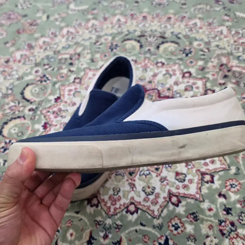 [BUNJANG] Sebago Jack Surf Navy Slip-on Sneakers / [최종할인] 세바고 Jack Surf 네이비 슬립온 270~275