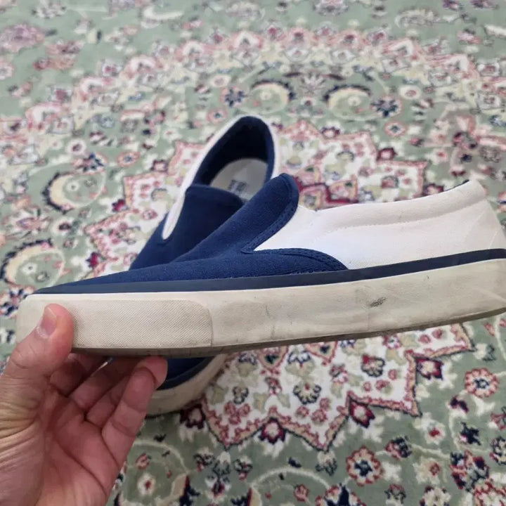 [BUNJANG] Sebago Jack Surf Navy Slip-on Sneakers / [최종할인] 세바고 Jack Surf 네이비 슬립온 270~275