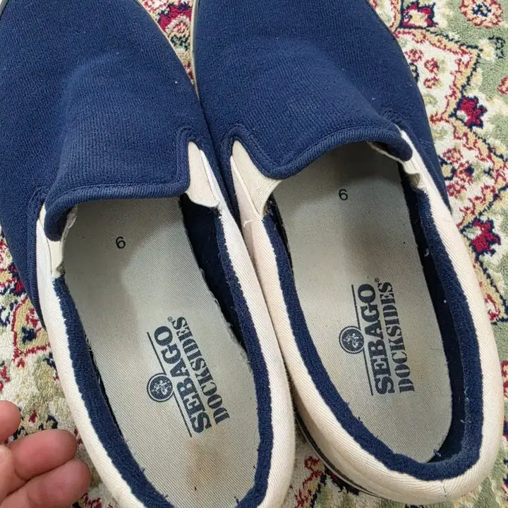 [BUNJANG] Sebago Jack Surf Navy Slip-on Sneakers / [최종할인] 세바고 Jack Surf 네이비 슬립온 270~275