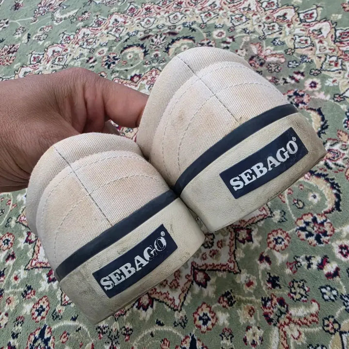 [BUNJANG] Sebago Jack Surf Navy Slip-on Sneakers / [최종할인] 세바고 Jack Surf 네이비 슬립온 270~275