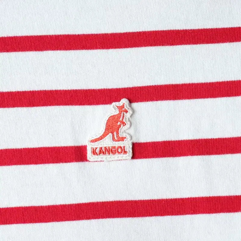 [BUNJANG] Kangol Striped T-shirt / W(S) 캉골 반팔 티셔츠 스트라이프 레드 키치-18304