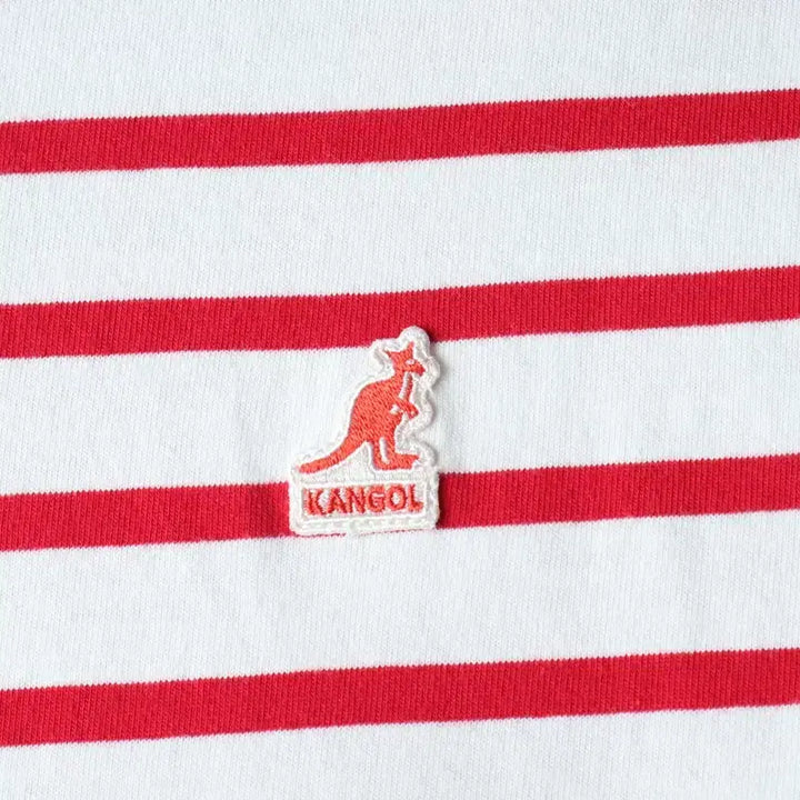 [BUNJANG] Kangol Striped T-shirt / W(S) 캉골 반팔 티셔츠 스트라이프 레드 키치-18304