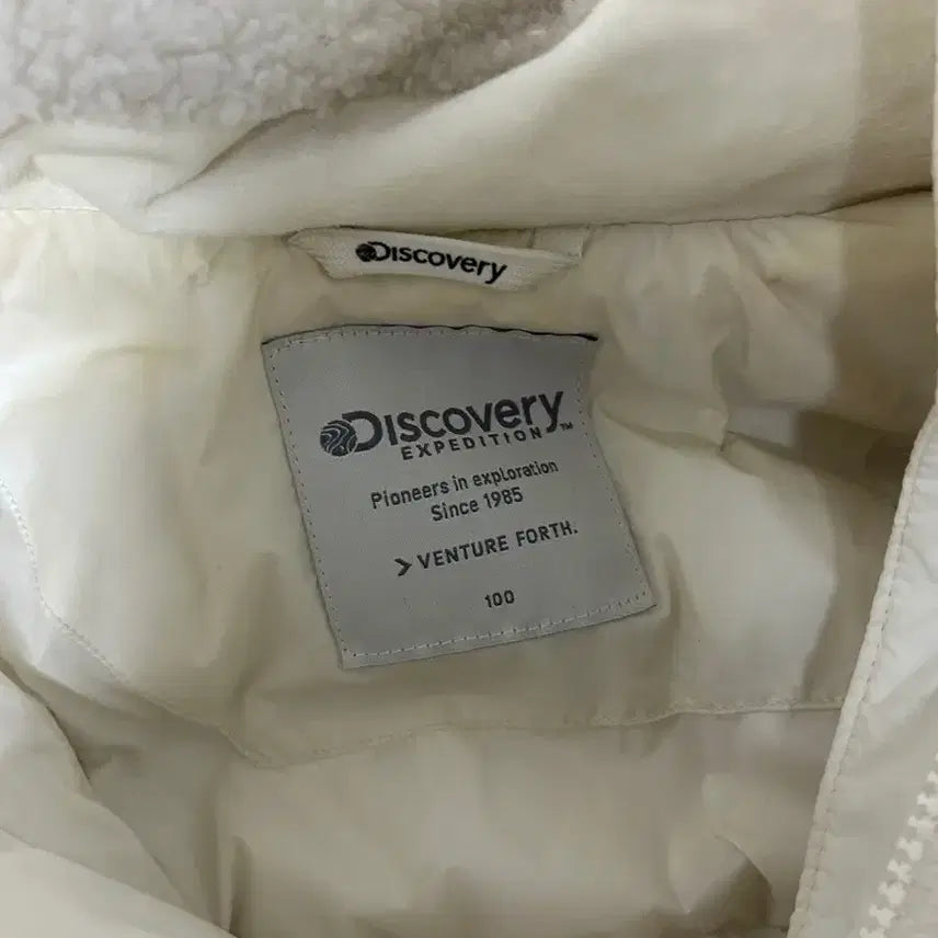[SOLD OUT] 디스커버리 케이드 플리스 다운 점퍼 크림색상 100