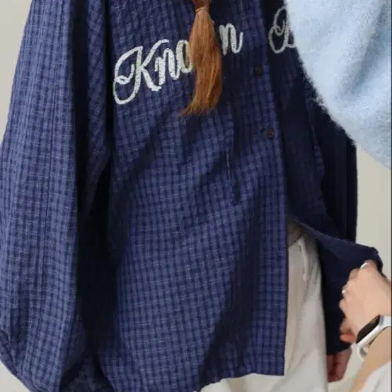 [SOLD OUT] 노운베러 Checked hoodie shirt 체크 후드 자켓 블루