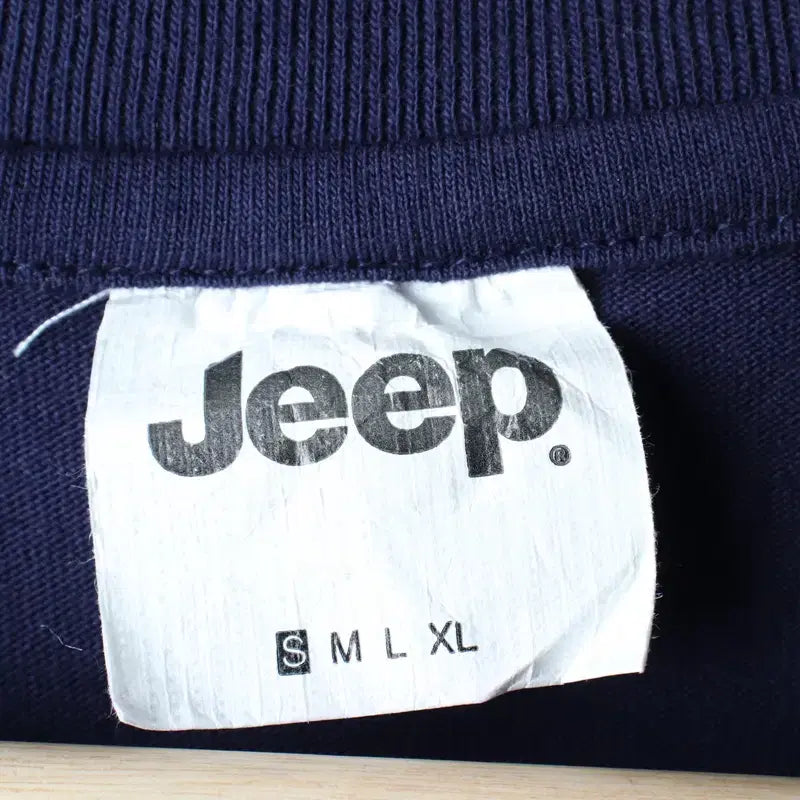 [BUNJANG] Jeep Oversized Navy T-shirt / (S) 지프 반팔 티셔츠 오버핏 네이비 올드스쿨-18305