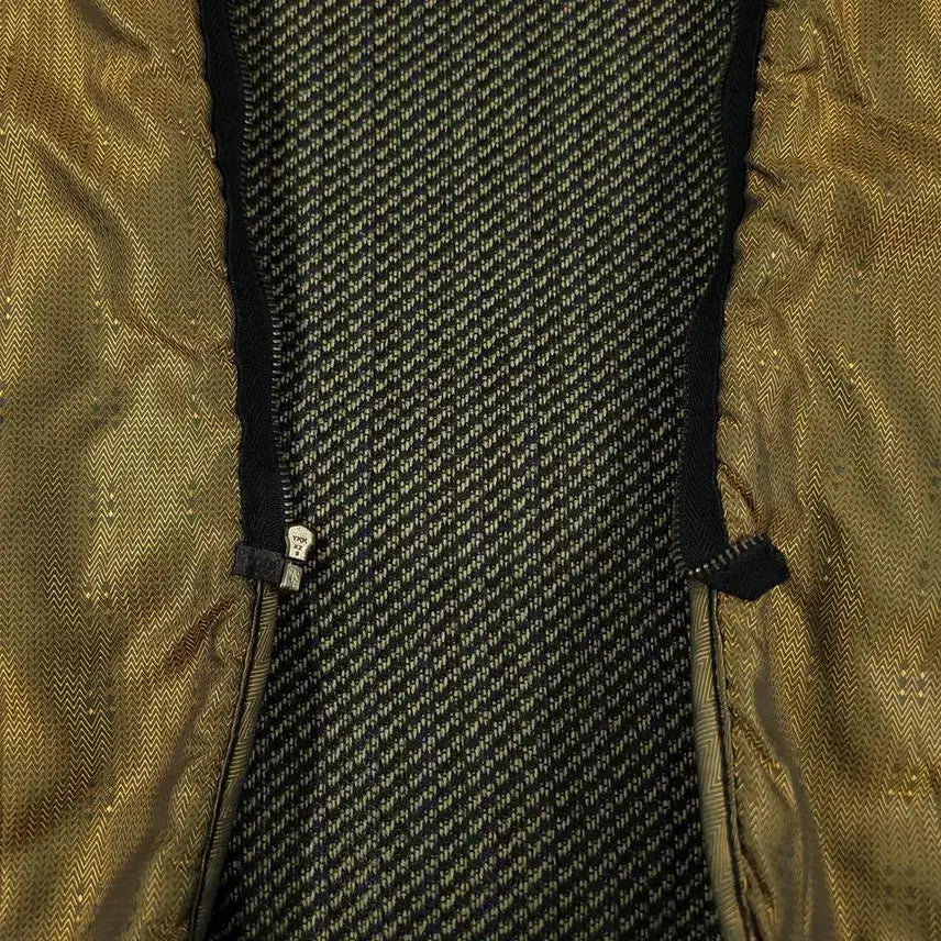 [BUNJANG] Vintage Aging Black Leather Jacket / 빈티지 에이징블랙 절개 히든지퍼 이너조끼 봄버 램스킨 양가죽 레더자켓 가