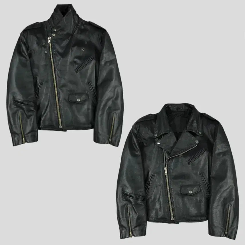 [BUNJANG] Lee Ssangbangwool 00s Aging Black Logo Inner Quilted Shoulder Detail Jacket / LEE 리 쌍방울 00s 에이징 블랙 로고 각인 이너퀼팅 언발란스 어깨견
