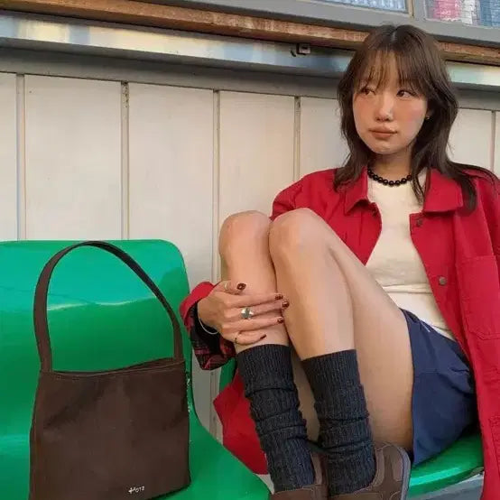 [BUNJANG] Ottie Suede Shoulder Bag - Black / 오찌 스웨이드 숄더백 블랙