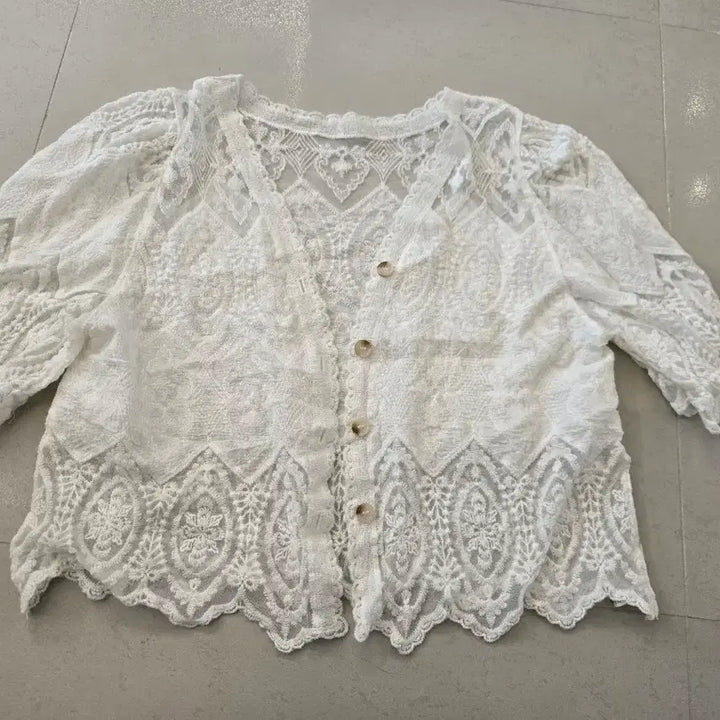 [SOLD OUT] (66)레이스 숏 가디건