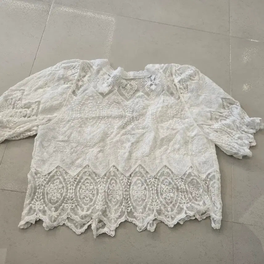 [SOLD OUT] (66)레이스 숏 가디건