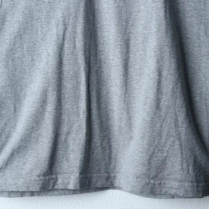 [BUNJANG] W(M) Moncler Small Logo Gray T-Shirt / W(M) 몽클레어 반팔 티셔츠 스몰로고 그레이 한정 K인증택-1830C