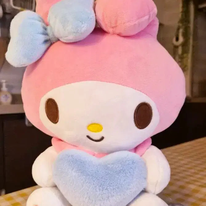 [BUNJANG] My Melody Heart Plush Doll / 마이멜로디 하트 품은 34cm인형 (새상품)