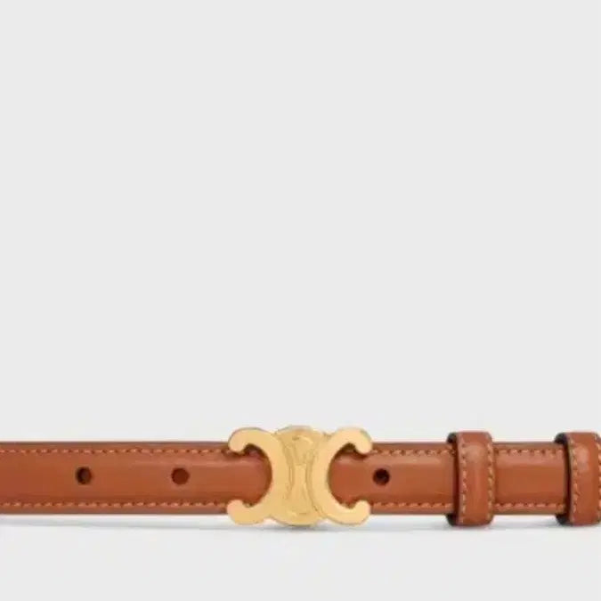 [BUNJANG] CELINE Small 18MM Triomphe Belt - Natural / **셀린느(CELINE)**의 스몰 18MM 트리옴프 벨트 - 내추럴