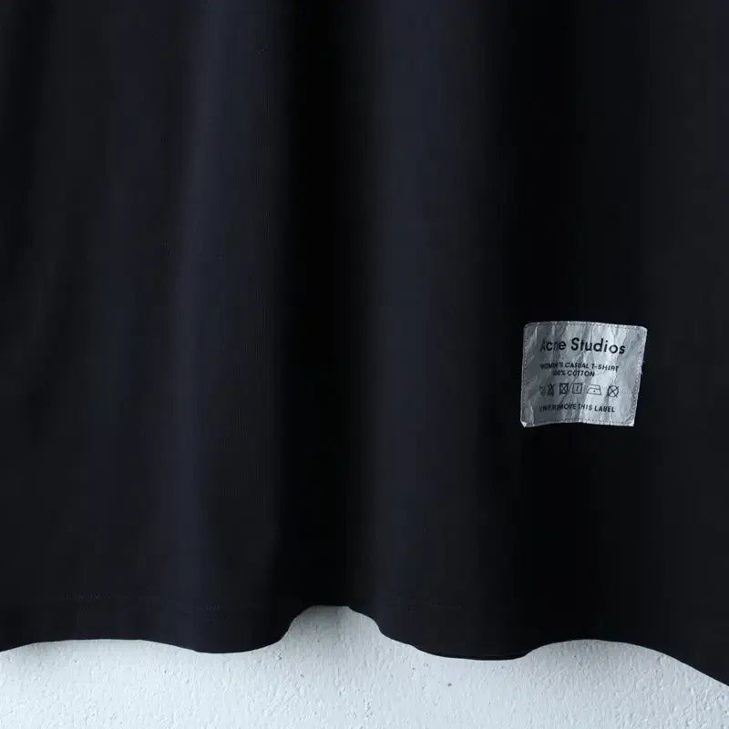 [BUNJANG] Acne Studios T-shirt Black / W(XS-M) 아크네스튜디오 반팔 티셔츠 블랙 무지 놈코어-1830F