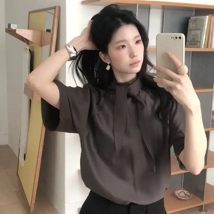 [SOLD OUT] (새상품) 르버터 에떼 스카프 블라우스
