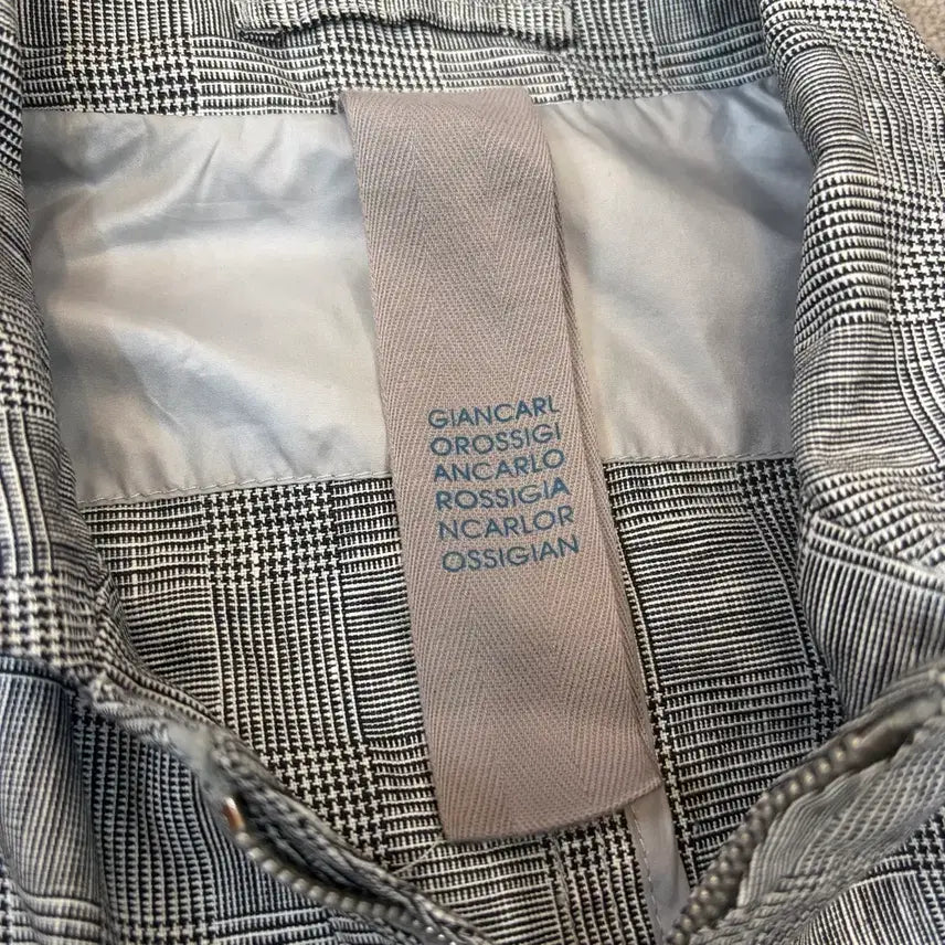 [BUNJANG] Gian Carlo Rossi Glen Check Jacket / Gian Carlo Rossi 지안 카를로 로시 글렌체크 자켓 S