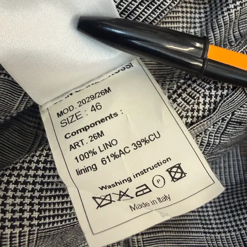 [BUNJANG] Gian Carlo Rossi Glen Check Jacket / Gian Carlo Rossi 지안 카를로 로시 글렌체크 자켓 S
