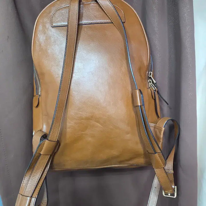 [BUNJANG] Beanpole Leather Backpack - Brown - Women&