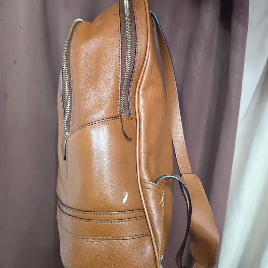 [BUNJANG] Beanpole Leather Backpack - Brown - Women&